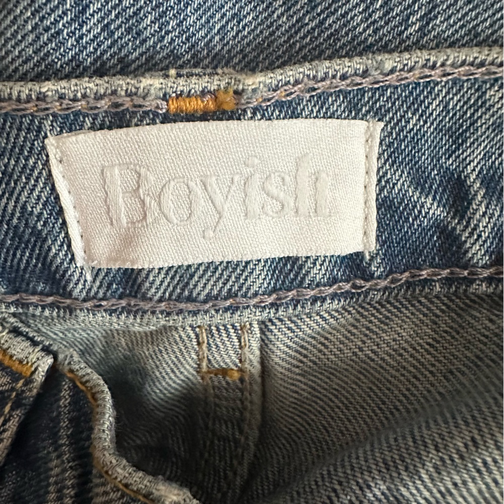 NWT Boyish Relaxed Light Blue Ripped Jeans - Picture 2 of 11